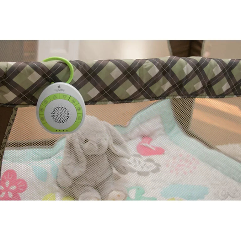 My Baby Sound sleep On the Go, Baby Sound Machine, White Noise for Baby, Travel and Nursery. 4 Soothing Sounds, Integrated Clip, Small and Lightweight