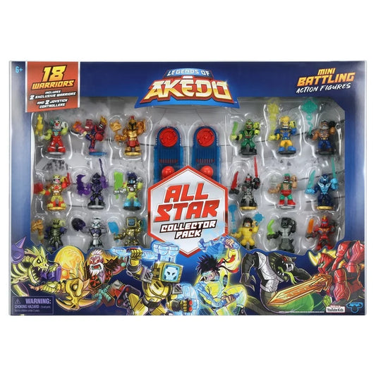 18 Ultimate Arcade 2.5 inch Action Figures , Exclusive All Star Collector Pack, Boys, Ages 6+