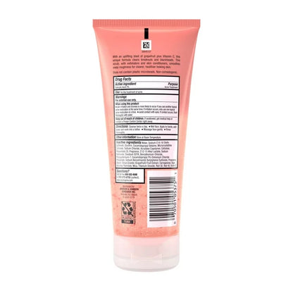 Oil-Free Pink Grapefruit Acne Face Wash, Foaming Facial Cleanser Scrub, 6.7 oz