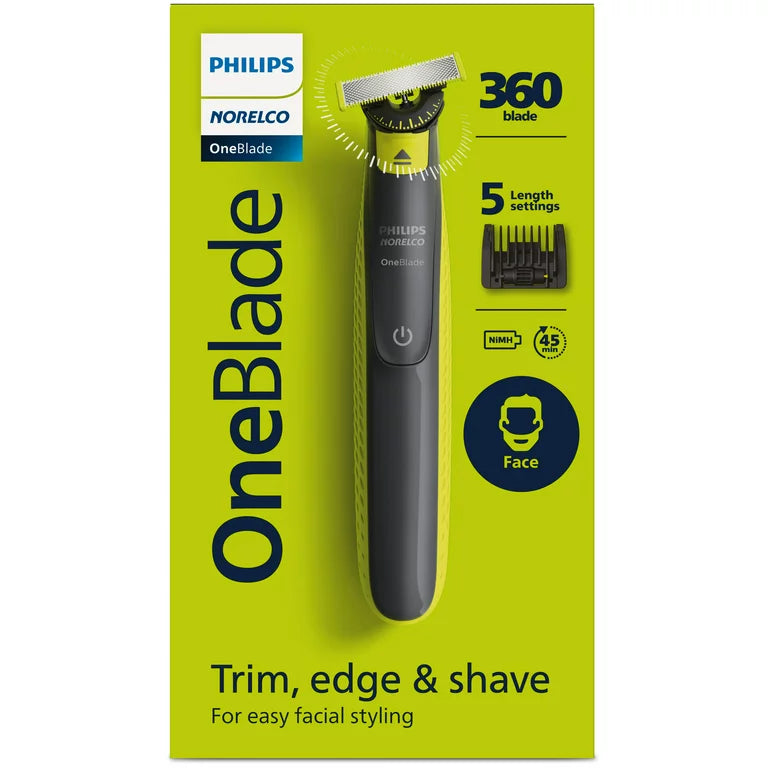 Electric Trimmer and Shaver, QP2724/70 Norelco One blade 360 Face Hybrid