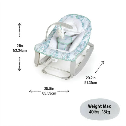 Keep Cozy 3-in-1 Vibrating Baby Bouncer and Rocker, Spruce