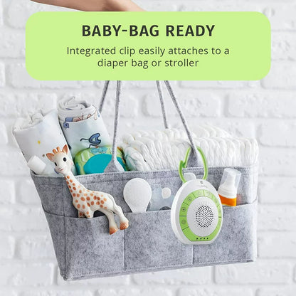 My Baby Sound sleep On the Go, Baby Sound Machine, White Noise for Baby, Travel and Nursery. 4 Soothing Sounds, Integrated Clip, Small and Lightweight