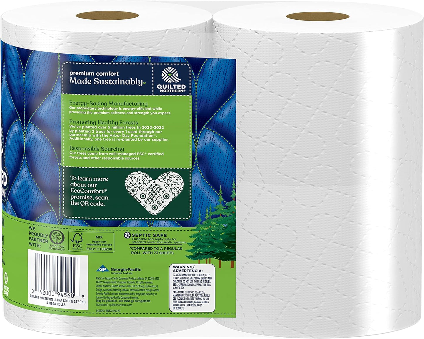 Ultra Soft & Strong Toilet Paper, 4 Mega Rolls = 16 Regular Rolls White Visit the  Store