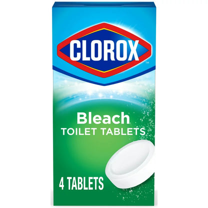 Bleach Automatic Toilet Bowl Cleaner Tablets, 4 Pack