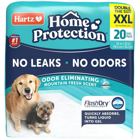 Home Protection Mountain Fresh Scent Dog Pads, 2XL, 30in x 30in, 20ct