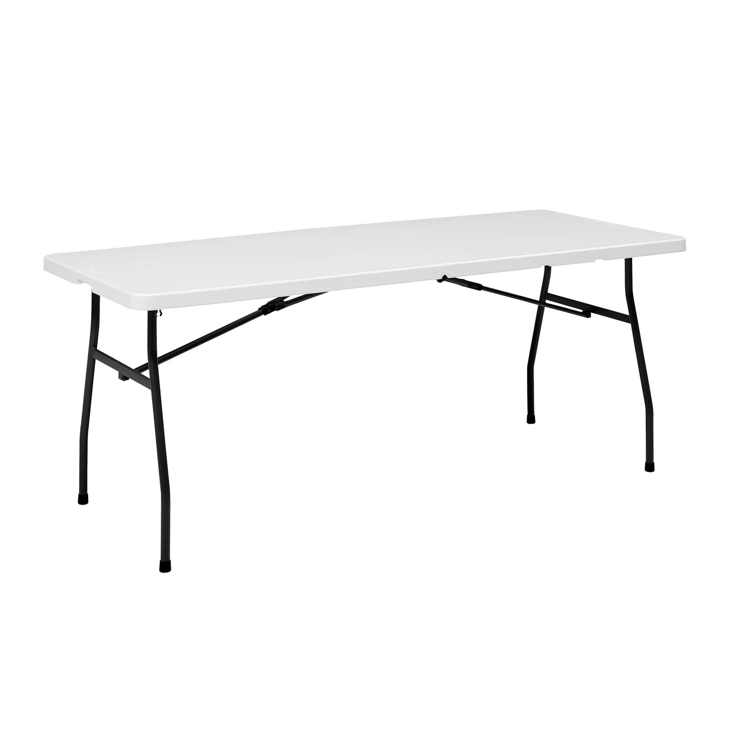 6 Foot Premium Fold-in-Half Table, White Granite