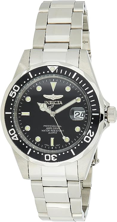 Men’s Stainless Steel Pro Diver Quartz Watch