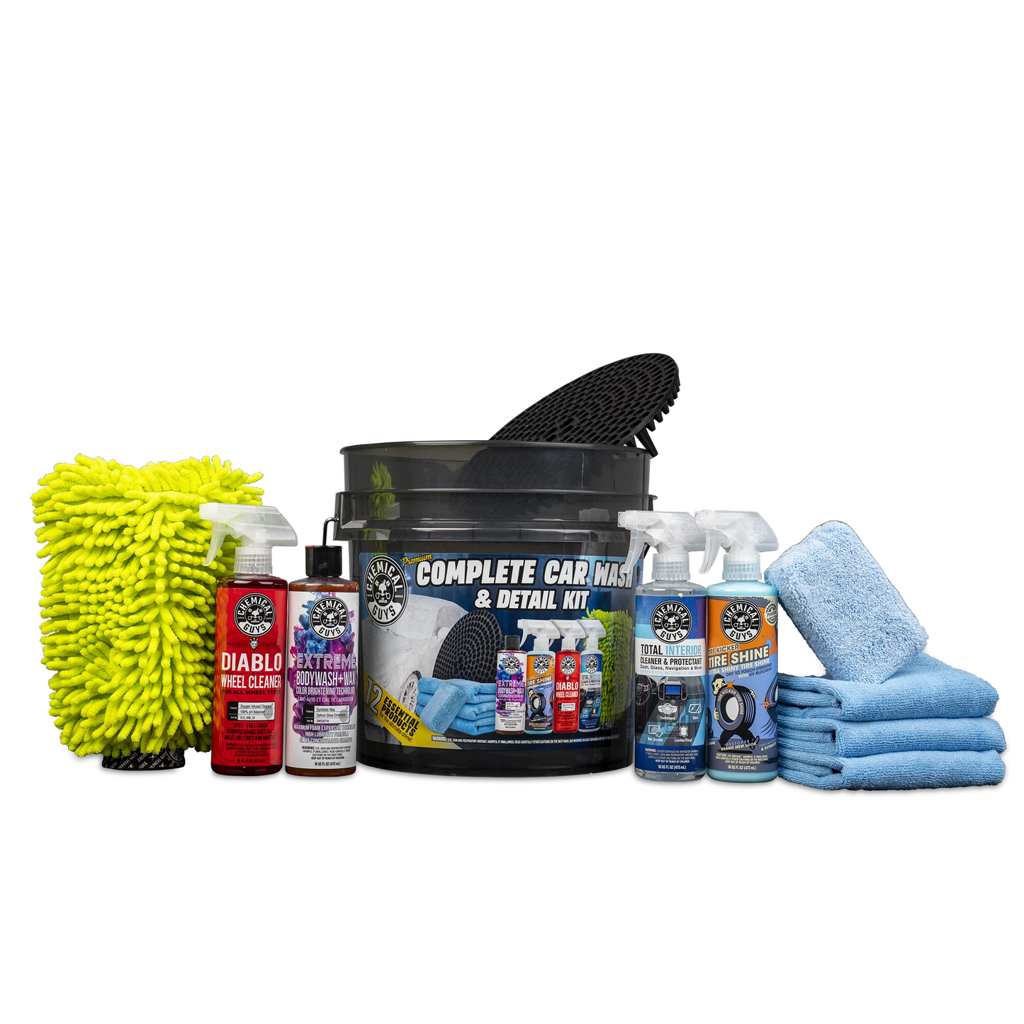 Premium Complete Car Wash & Detail Kit (12 Items)