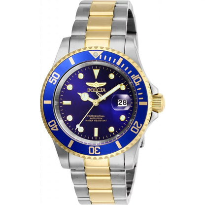 Pro Diver Mens 40mm Two Tone Quartz Metal bracelet Watch