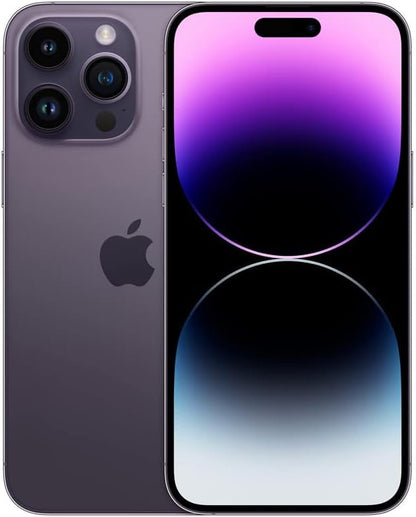 iPhone 14 Pro Max, 128GB, Deep Purple for T-Mobile (Renewed)