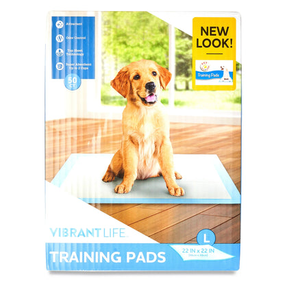 Training Pads, Dog & Puppy Pads,L, 22×22 in,50 Count