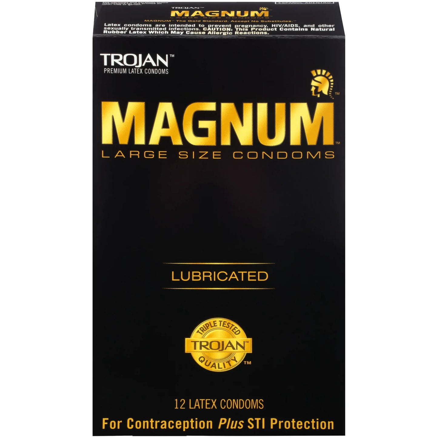 Magnum Large Size Lubricated Condoms - 12 count