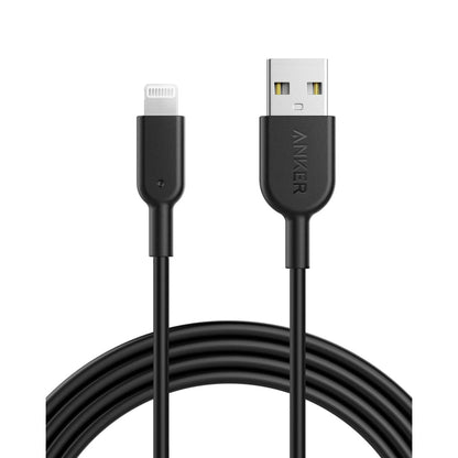 iPhone Charger Cable, Powerline II Lightning Cable (10 Feet), Durable Cable, MFi Certified for iPhone Xs/XS Max/XR/X/8/8 Plus/7/7 Plus, iPad 8 (Black)