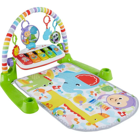 Deluxe Kick & Play Piano Gym Infant Playmat with Electronic Learning Toy, Green