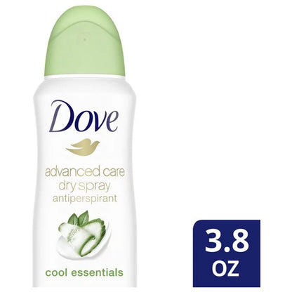 Advanced Care 48H Dry Spray Antiperspirant Deodorant for Women, Cool Essentials, 3.8 oz Single