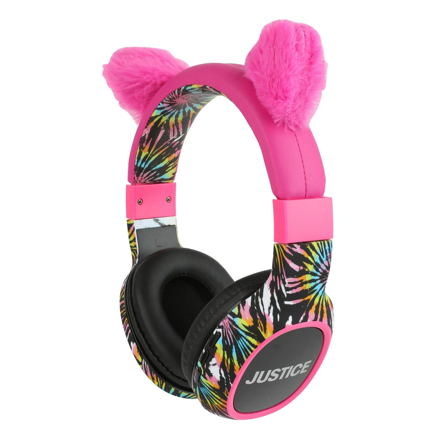 Portable Wireless Bluetooth Headphones with Cat Ears-Pink