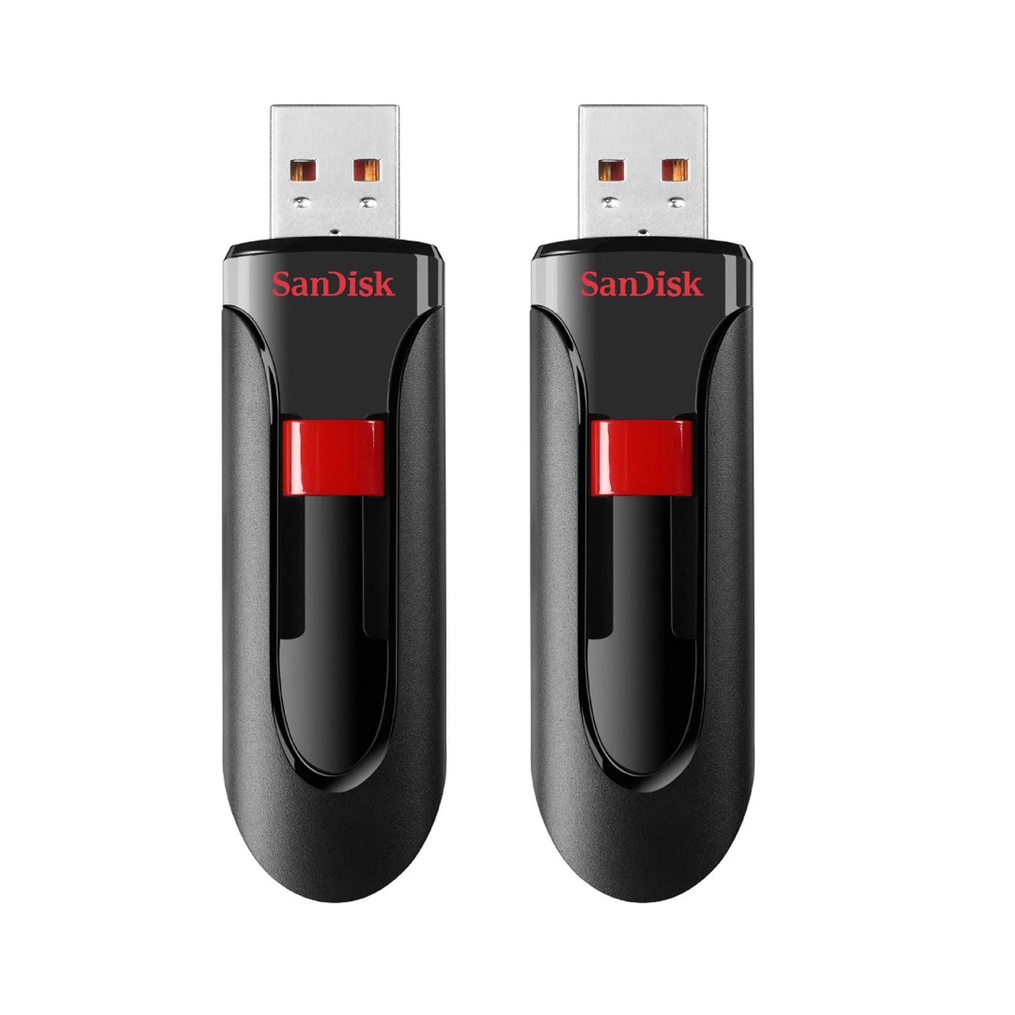 64GB Cruzer Glide USB 2.0 Flash Drive 2 Pack - SDCZ60-064G-AW46TW