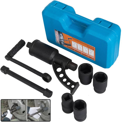 1:58 Torque Multiplier Wrench 5800 NM Lug Nut Wrench Set Lugnut Remover with Case Labor Saving Wrench Tool Heavy Duty Torque Multiplier Tool for Truck Trailer RV