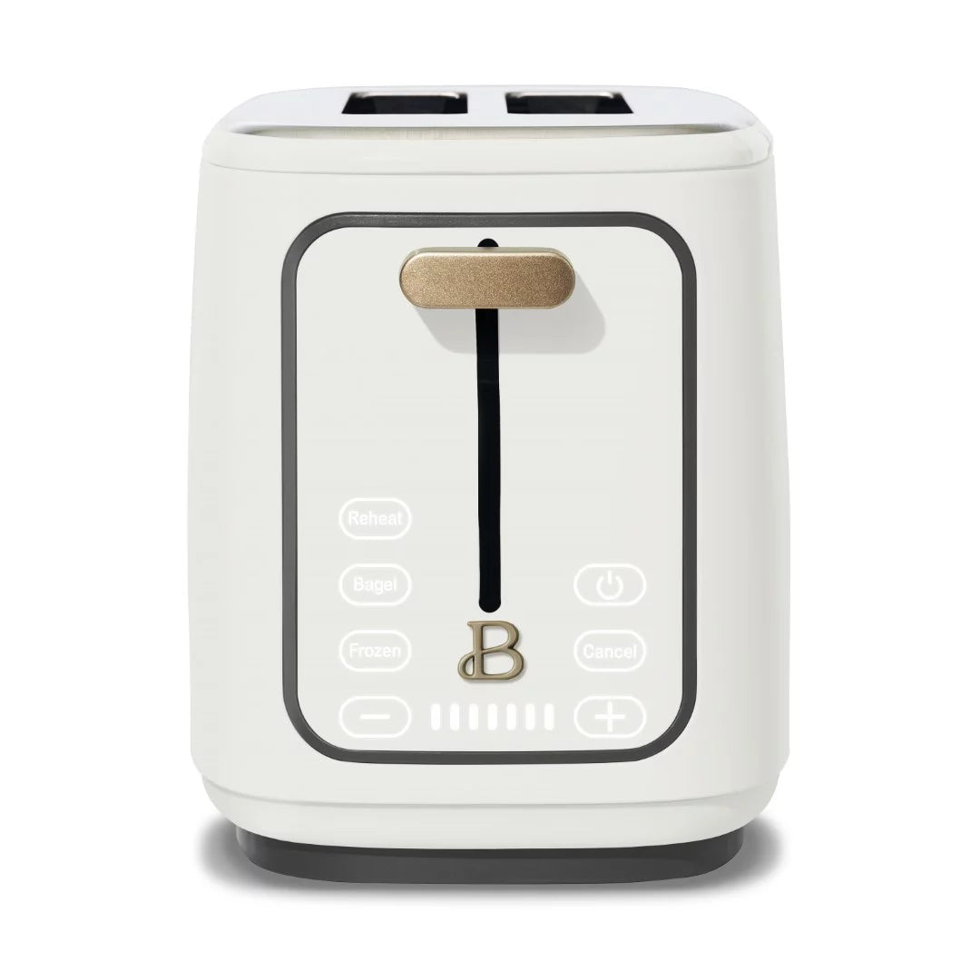 2-Slice Toaster with Touch-Activated Display, White Icing by Drew Barrymore