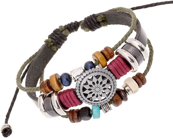 Women Lady Bohemia Wind Beaded Multilayer Hand Woven Bracelet Jewelry