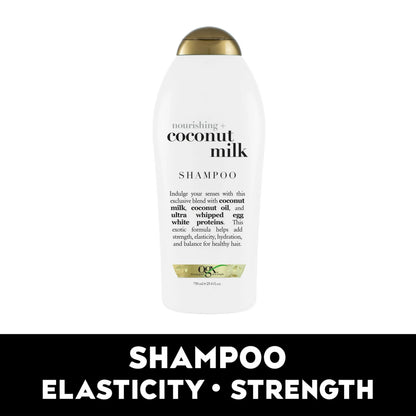 Nourishing + Coconut Milk Moisturizing Daily Shampoo with Egg White Protein, 25.4 fl oz