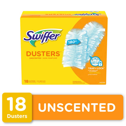 Dusters Multi-Surface Duster Refills for Cleaning, Unscented, 18 count