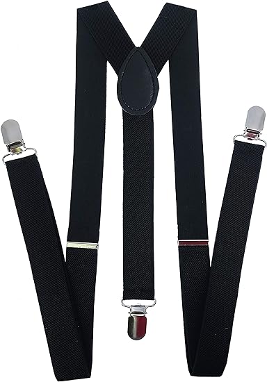 Adjustable Elastic Y Back Style Unisex Suspenders for Men and Women With Strong Metal Clips