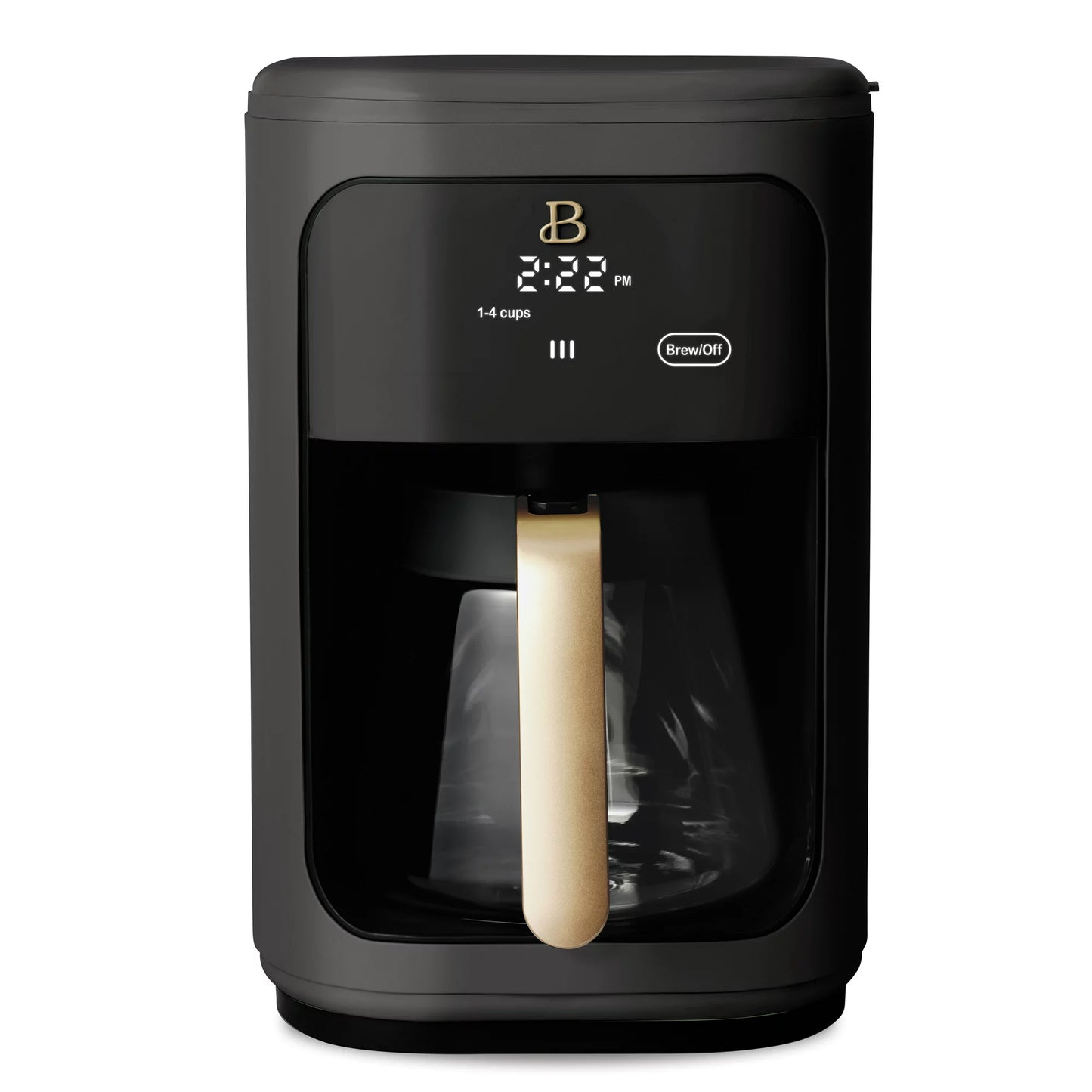 14-Cup Programmable Drip Coffee Maker with Touch-Activated Display, Black Sesame by Drew Barrymore