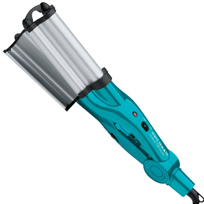 Tourmaline + Ceramic Deep Hair Waver, Turquoise