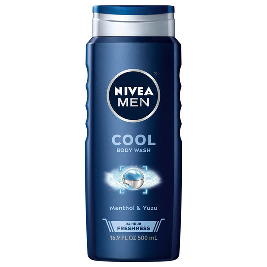 MEN Cool Body Wash with Icy Menthol, 16.9 Fl Oz Bottle