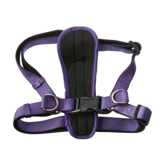 Polyester Comfort Step-in Dog Harness, Purple, L