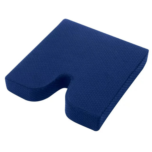 Memory Foam Coccyx Seat Cushion for Tailbone and Back, Navy Blue