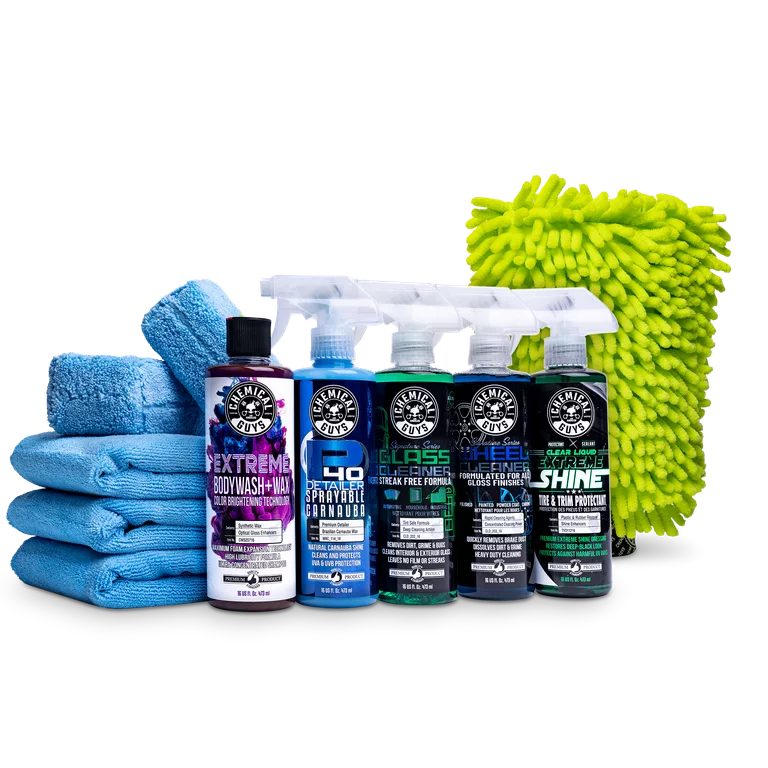 Complete Wash, Shine & Protect Car Care Kit (11 Items)