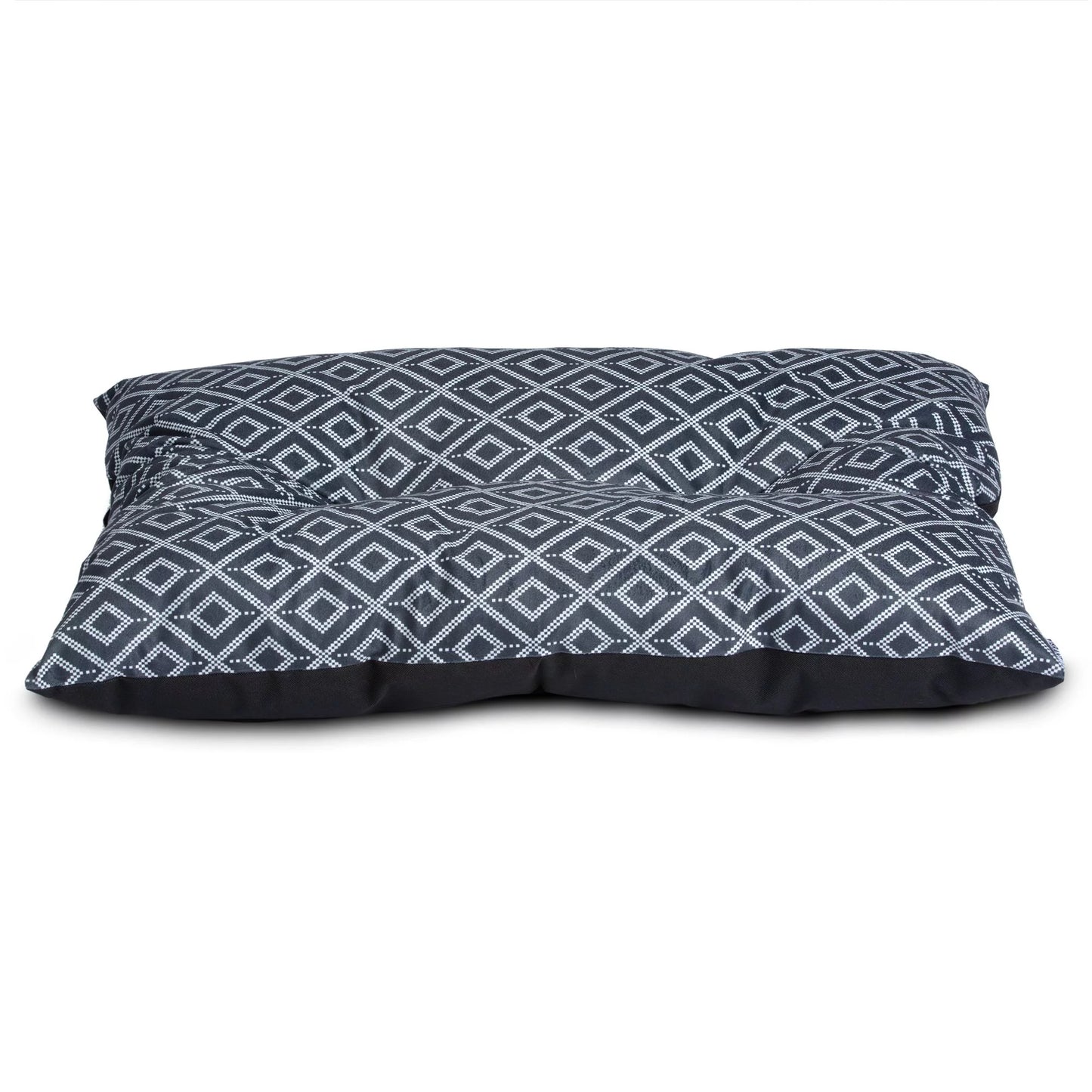 Tufted Pillow Pet Bed, Medium, Black, 27" x 36"