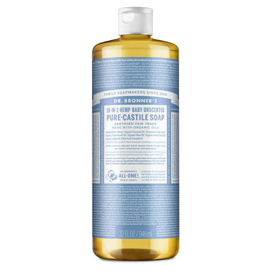 Pure-Castile Liquid Soap – Baby – 32 oz