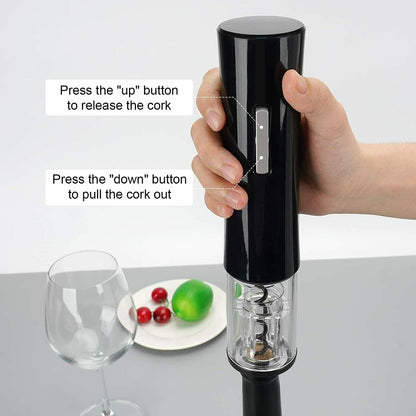 Electric Wine Bottle Opener Corkscrew Automatic with Foil Cutter