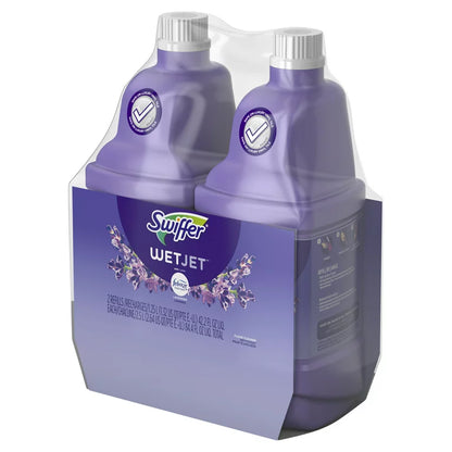 WetJ et Liquid Floor Cleaner, Lavender Vanilla & Comfort, 1.25 Liter (2 Pack)