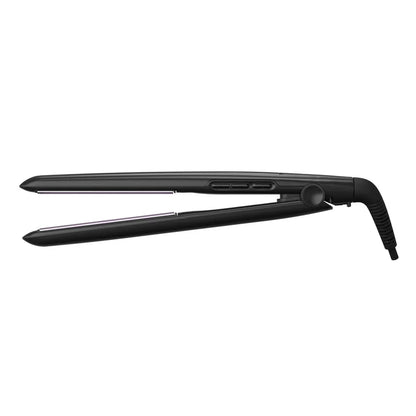 Hair Straightener, Black Anti-Static Flat Iron with Floating Ceramic Plates and Digital Controls