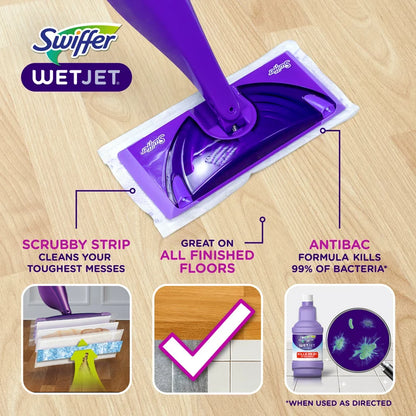 Wet Jet Multi-Surface Floor Cleaner Pad Refill, 24 Count, Fresh Scent