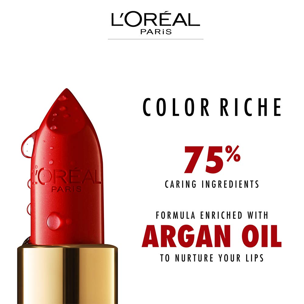 Colour Riche Original Creamy, Hydrating Satin Lipstick with Argan Oil and Vitamin E, Blushing Berry , 1 Count