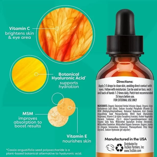 Vitamin C Serum for Face – Anti Aging Face Serum with Vitamin C, Hyaluronic Acid, 1 fl oz