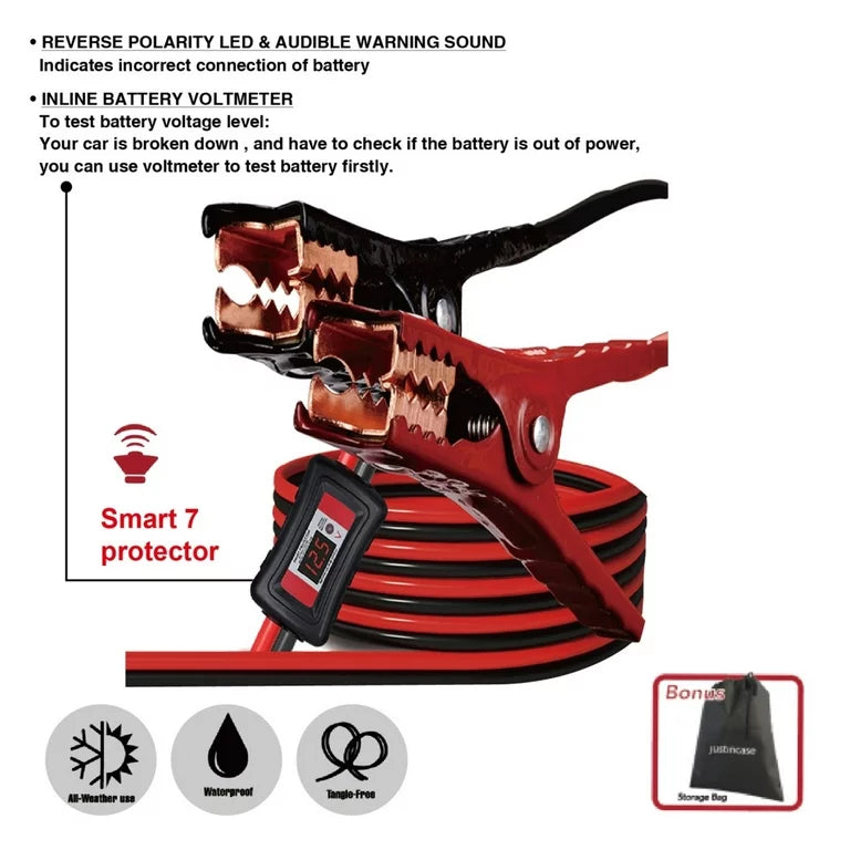 16 foot 6 gauge Smart Booster Cable