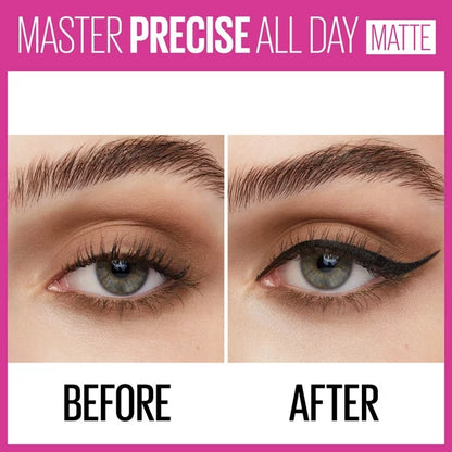 EyeStudio Master Precise All Day Liquid Eyeliner Makeup, Matte Black