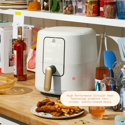 6 qt Air Fryer with Touch-Activated Display, White Icing by Drew Barrymore