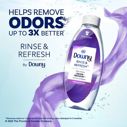 Rinse & Refresh Liquid Laundry Odor Remover and Fabric Softener, Fresh Lavender, 48.00 fl oz.