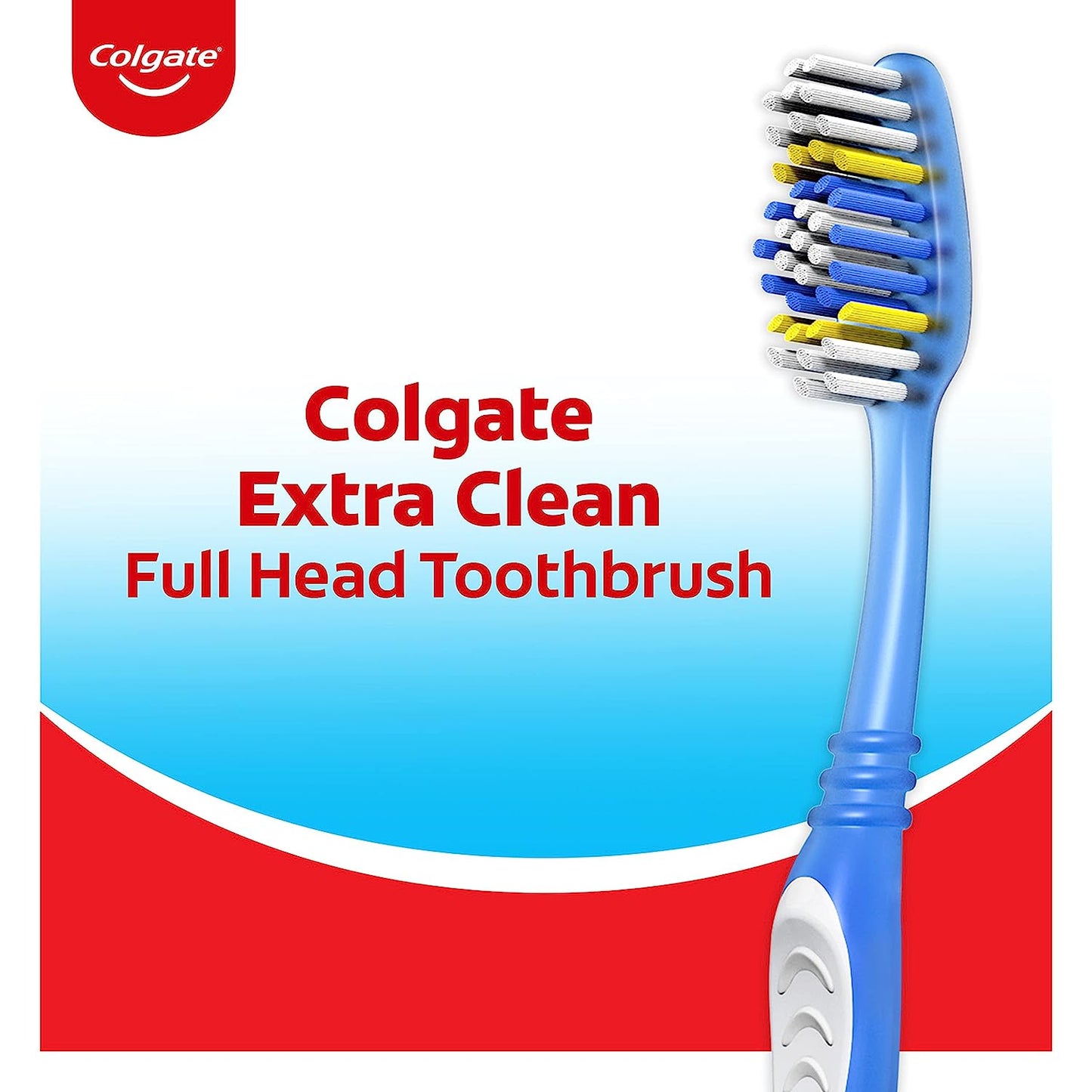 Extra Clean Toothbrush, Soft Toothbrush for Adults, 6 Count (Pack of 1), Packaging May Vary