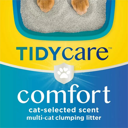 Cats Multi-Cat Scented Clumping Cat Litter, Tidy Care Comfort Low Dust Formula, 24lb Box