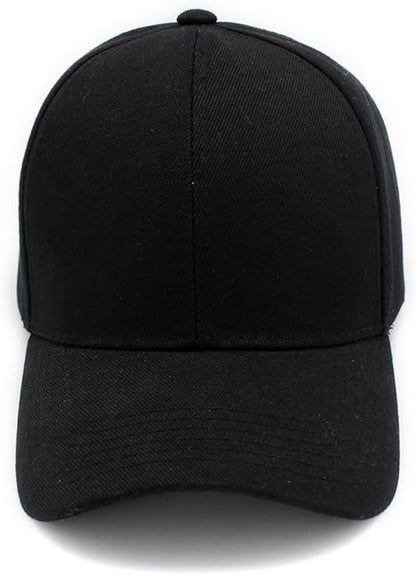 Baseball Cap Men Women - Classic Adjustable Plain Hat