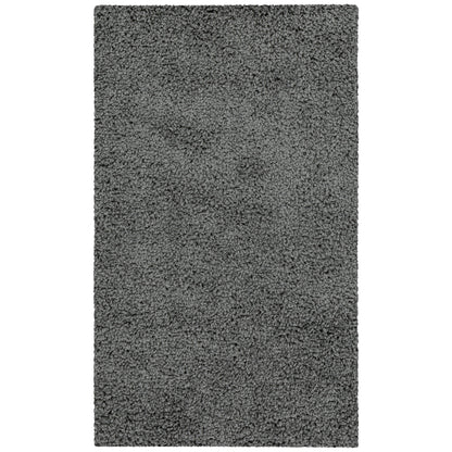 Solid Casual Gray Tufted Shag Indoor Area Rug, 2'6"x3'10"