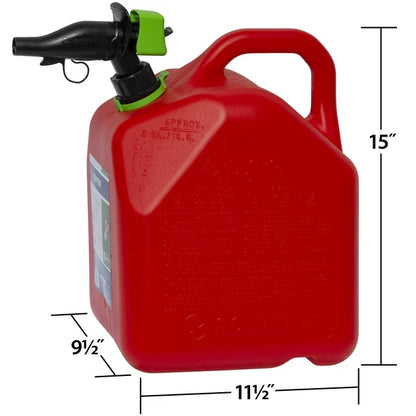 Scepter 5 Gallon SmartControl Gas Can, FR1G501, Red